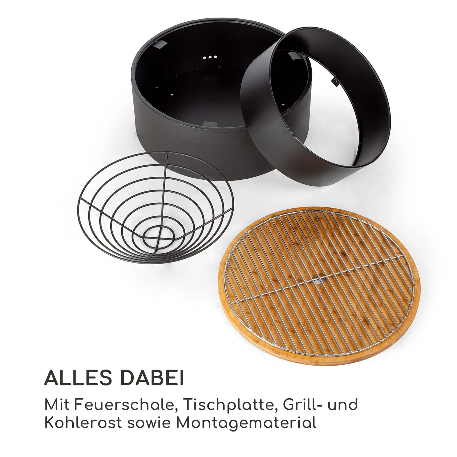 Pompeji Feuerschale Und Grill Ø60cm Stahl 8 Pompeji Feuerschale Und Grill Ø60cm Stahl – Bild 6