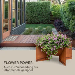 Desert Rust Square Feuerschale Pflanzschale Stahl 52x46 Cm Rost-Optik -Wundervoller Gartenladen 10035751 de 0005 logo