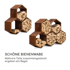 Hexawood Rust Holzspeicher Hexagon-Form 50,2x58x32cm -Wundervoller Gartenladen 10035765 de 0004 logo
