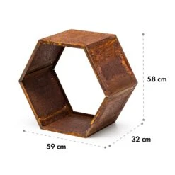 Hexawood Rust Holzspeicher Hexagon-Form 50,2x58x32cm -Wundervoller Gartenladen 10035765 yy 0006 logo
