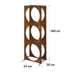 Trio Circulo Holzspeicher 55 X 160 X 30 Cm 3 Mm Stahl Regal Rostoptik -Wundervoller Gartenladen 10035767 yy 0005 logo