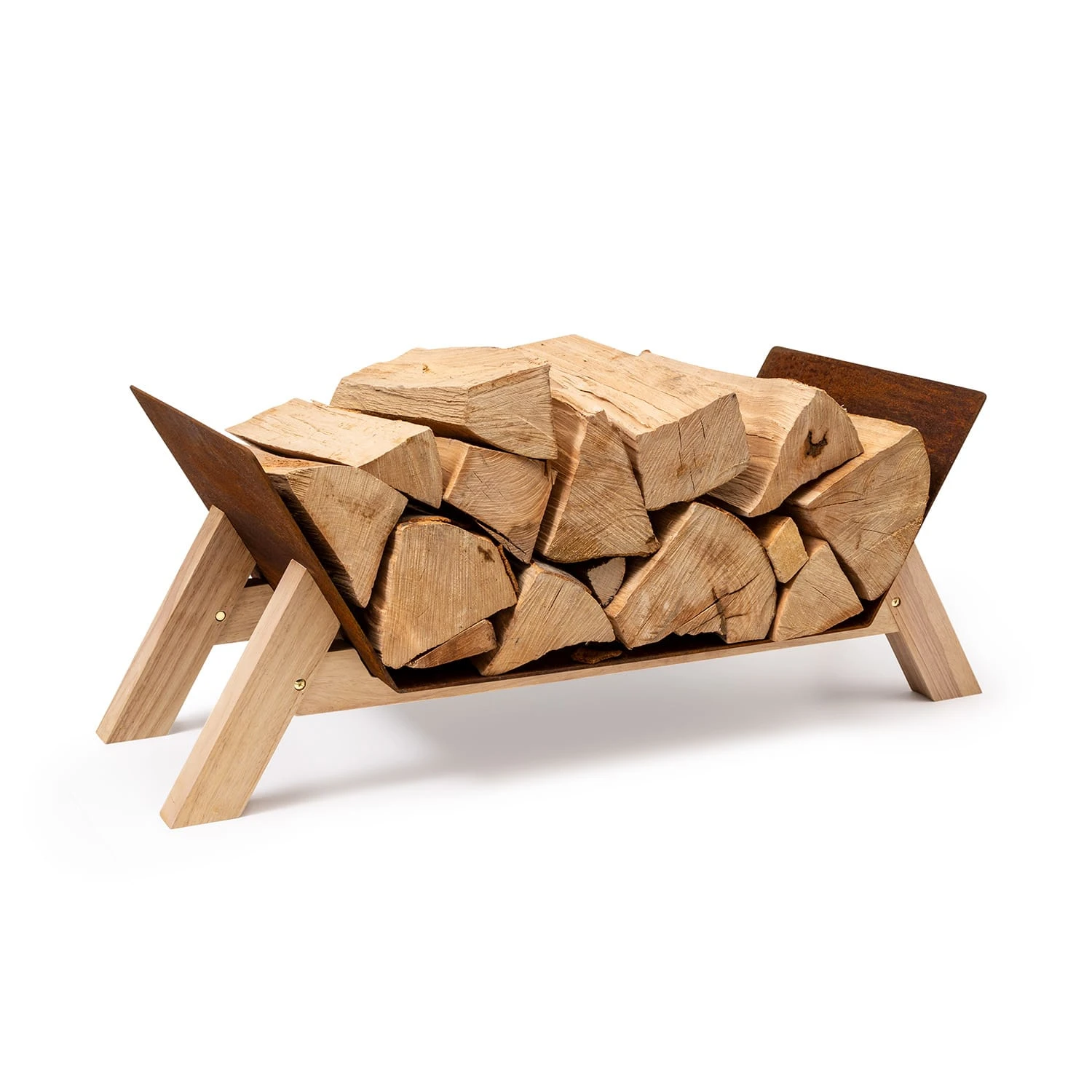 Langdon Wood Rust Holzlager 68x38x34 Cm Eisen & Holz 3 Langdon Wood Rust Holzlager 68x38x34 Cm Eisen & Holz