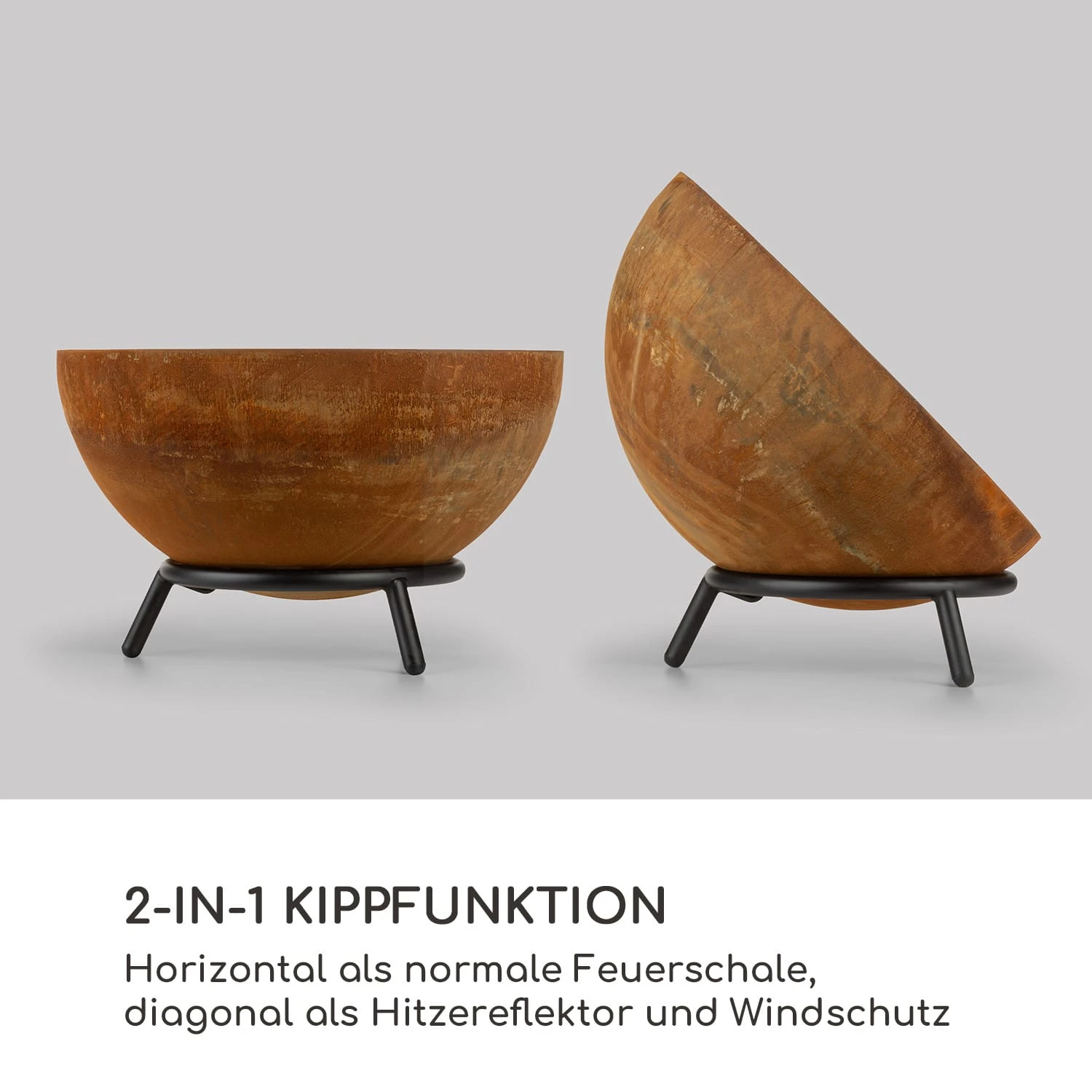 Fireball Rust Feuerschale 60 Cm Ø Kippbare Rost-Finish Rost 5 Fireball Rust Feuerschale 60 Cm Ø Kippbare Rost-Finish Rost – Bild 3