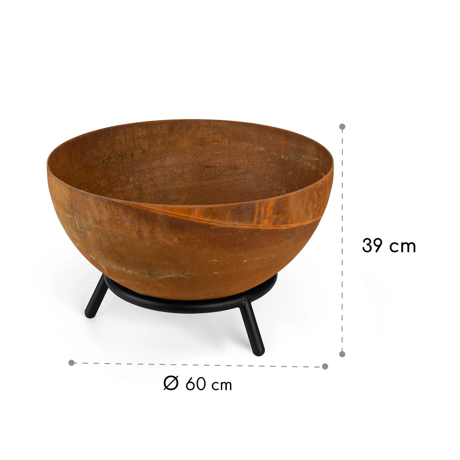 Fireball Rust Feuerschale 60 Cm Ø Kippbare Rost-Finish Rost 11 Fireball Rust Feuerschale 60 Cm Ø Kippbare Rost-Finish Rost – Bild 9