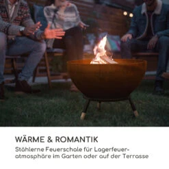 Fireball Rust Feuerschale 60 Cm Ø Kippbare Rost-Finish Rost / Holz -Wundervoller Gartenladen 10035771 de 0002 logo
