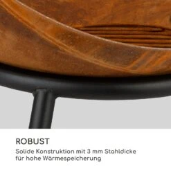 Fireball Rust Feuerschale 60 Cm Ø Kippbare Rost-Finish Rost / Holz -Wundervoller Gartenladen 10035771 de 0004 logo