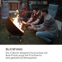Fireball Rust Feuerschale 60 Cm Ø Kippbare Rost-Finish Rost / Holz -Wundervoller Gartenladen 10035771 de 0005 logo