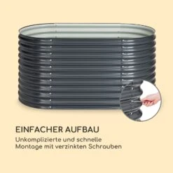 High Grow Hochbeet 160 X 80 X 80 Cm Stahl-Wellblech Einfacher Aufbau -Wundervoller Gartenladen 10035814 de 0005 logo