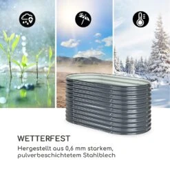 High Grow Hochbeet 160 X 80 X 80 Cm Stahl-Wellblech Einfacher Aufbau -Wundervoller Gartenladen 10035814 de 0006 logo