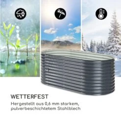 High Grow Hochbeet 200 X 80 X 100 Cm Stahl-Wellblech Einfacher Aufbau -Wundervoller Gartenladen 10035815 de 0006 logo