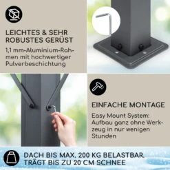 Pantheon Solid Sky Expand Pavillon Seitenwände 3x3-5,6 M Aluminium 11 Pantheon Solid Sky Expand Pavillon Seitenwände 3x3-5,6 M Aluminium -Wundervoller Gartenladen 10035870 de 0003 usp