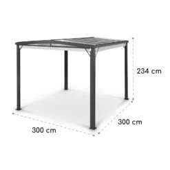 Pantheon Cortina Solid Sky Pergola Vordach 3x3m Polycarbonat 15 Pantheon Cortina Solid Sky Pergola Vordach 3x3m Polycarbonat -Wundervoller Gartenladen 10035872 yy 0007 dimensions