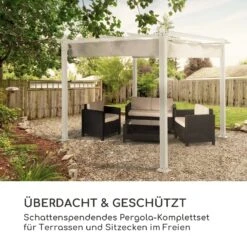 Pantheon Pergola Aluminiumkantrohr 3x3m 4 Eckpfosten Wasserabweisend -Wundervoller Gartenladen 10035875 de 0002 logo