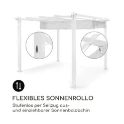 Pantheon Pergola Aluminiumkantrohr 3x3m 4 Eckpfosten Wasserabweisend -Wundervoller Gartenladen 10035875 de 0004 logo