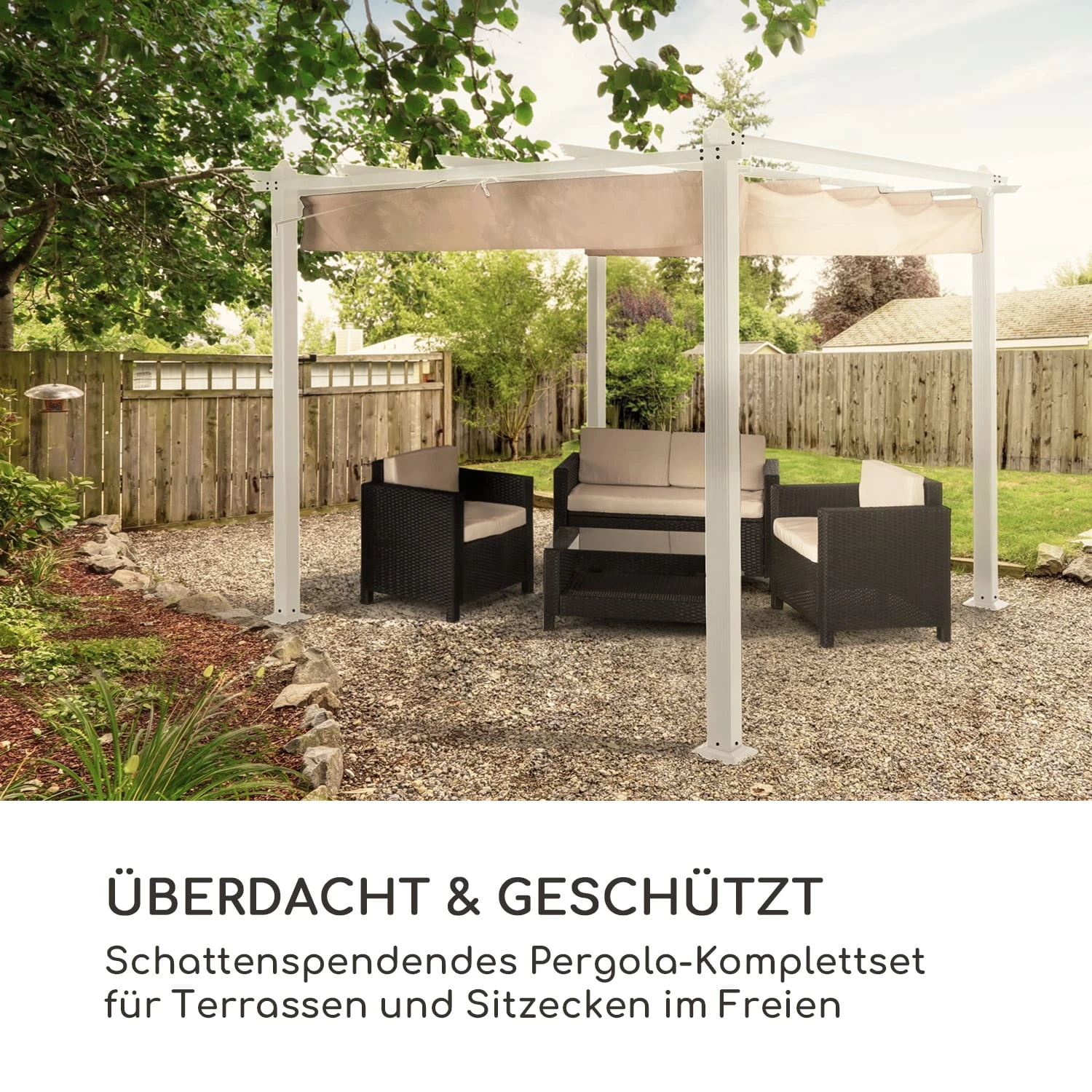 Pantheon Pergola Aluminiumkantrohr 3x3m 4 Eckpfosten Wasserabweisend 4 Pantheon Pergola Aluminiumkantrohr 3x3m 4 Eckpfosten Wasserabweisend – Bild 2