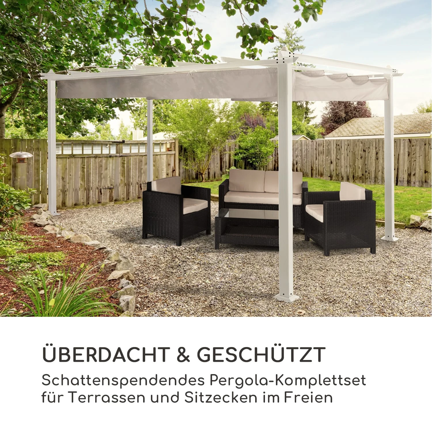 Pantheon Pergola Aluminiumkantrohr 3x4m 4 Eckpfosten Wasserabweisend 4 Pantheon Pergola Aluminiumkantrohr 3x4m 4 Eckpfosten Wasserabweisend – Bild 2