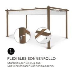Pantheon Rust Pergola Aluminium 3x4m 6 Eckpfosten Wasserabweisend -Wundervoller Gartenladen 10035890 de 0004 logo