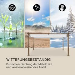Pantheon Rust Pergola Aluminium 3x4m 6 Eckpfosten Wasserabweisend -Wundervoller Gartenladen 10035890 de 0005 logo