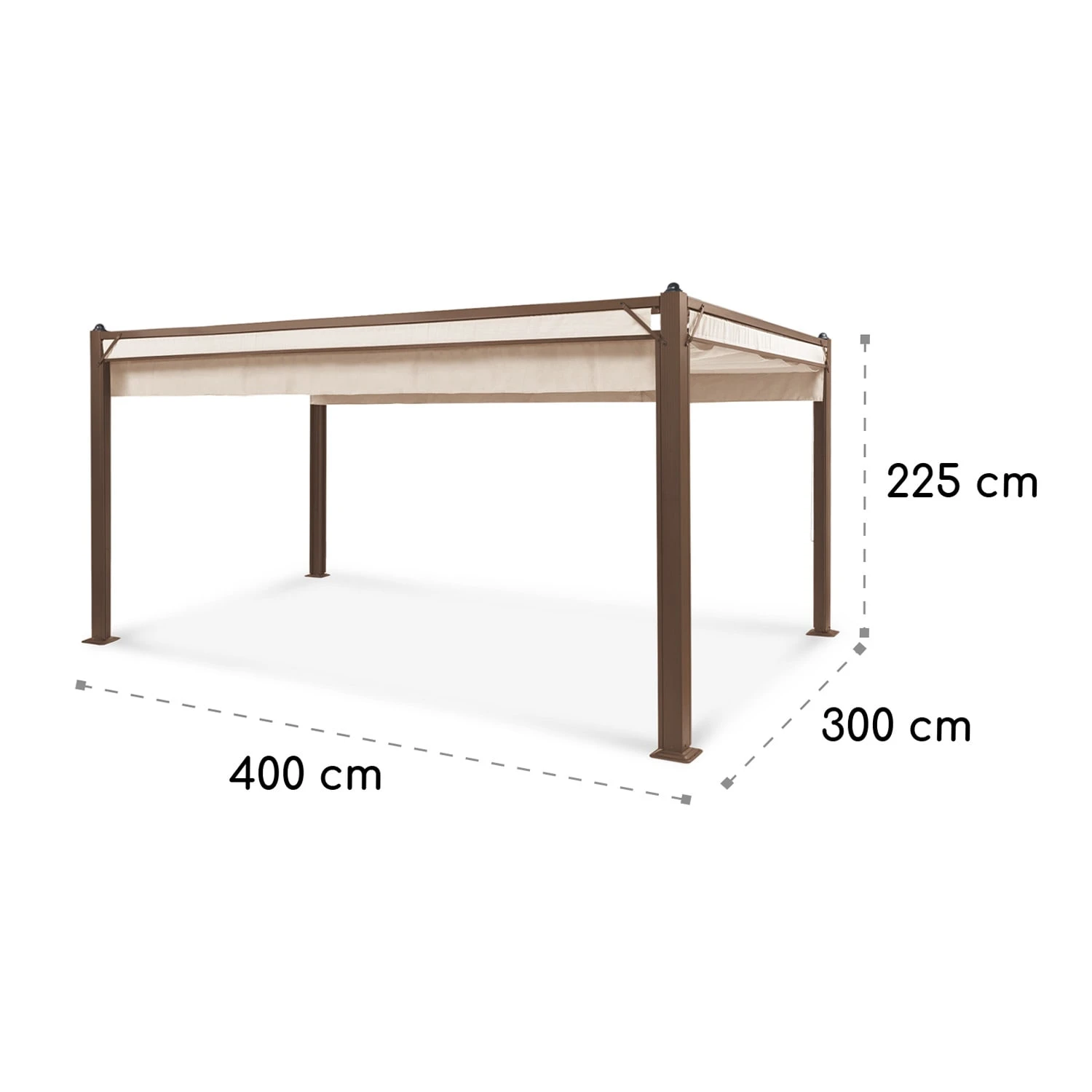 Pantheon Cortina Rust Pavillon Mit Dach 3x4 M 4 Seitenteile 11 Pantheon Cortina Rust Pavillon Mit Dach 3x4 M 4 Seitenteile – Bild 9