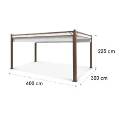Pantheon Cortina Rust Pavillon Mit Dach 3x4 M 4 Seitenteile -Wundervoller Gartenladen 10035896 yy 0009 logo