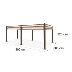 Pantheon Cortina Rust Pavillon Mit Dach 3x6 M 4 Seitenteile -Wundervoller Gartenladen 10035897 yy 0009 logo