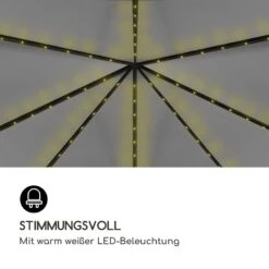 Pantheon Solid Sky Ambient Solar Pavillon Mit Grauem Dach 3x3m Polycarbonat Aluminium -Wundervoller Gartenladen 10035899 de 0003 logo