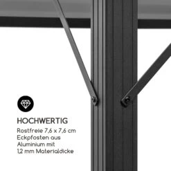 Pantheon Solid Sky Ambient Solar Pavillon Mit Grauem Dach 3x3m Polycarbonat Aluminium -Wundervoller Gartenladen 10035899 de 0008 logo