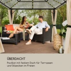 Pantheon Solid Sky Ambient Solar Pavillon 3x3m Polycarbonat Aluminium -Wundervoller Gartenladen 10035900 de 0002 logo