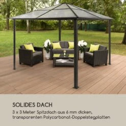 Pantheon Solid Sky Ambient Solar Pavillon 3x3m Polycarbonat Aluminium -Wundervoller Gartenladen 10035900 de 0007 logo