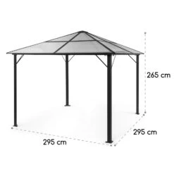 Pantheon Solid Sky Ambient Solar Pavillon 3x3m Polycarbonat Aluminium -Wundervoller Gartenladen 10035900 yy 0009 logo