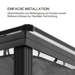 Pantheon Solid Sky Pavillon-Seitenwände 3x3 4 Stück 140g/m² -Wundervoller Gartenladen 10035901 de 0004 logo