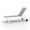 Limala Sonnenliege Lounger Stahl/Aluminium Textilene 150 Kg Mobil