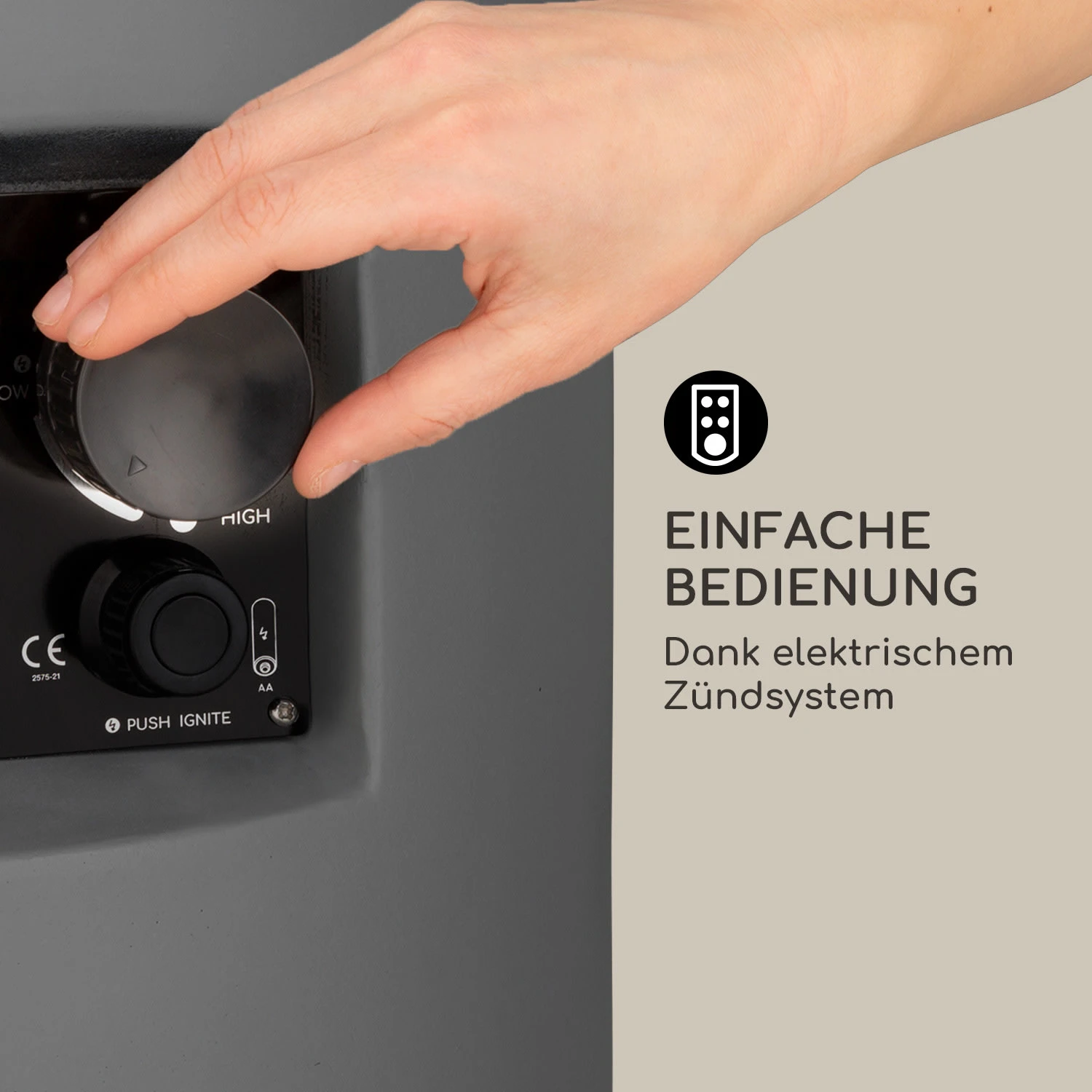 Crete Gas-Feuerstelle 13 KW Flüssiggas Edelstahl 6 Crete Gas-Feuerstelle 13 KW Flüssiggas Edelstahl – Bild 4