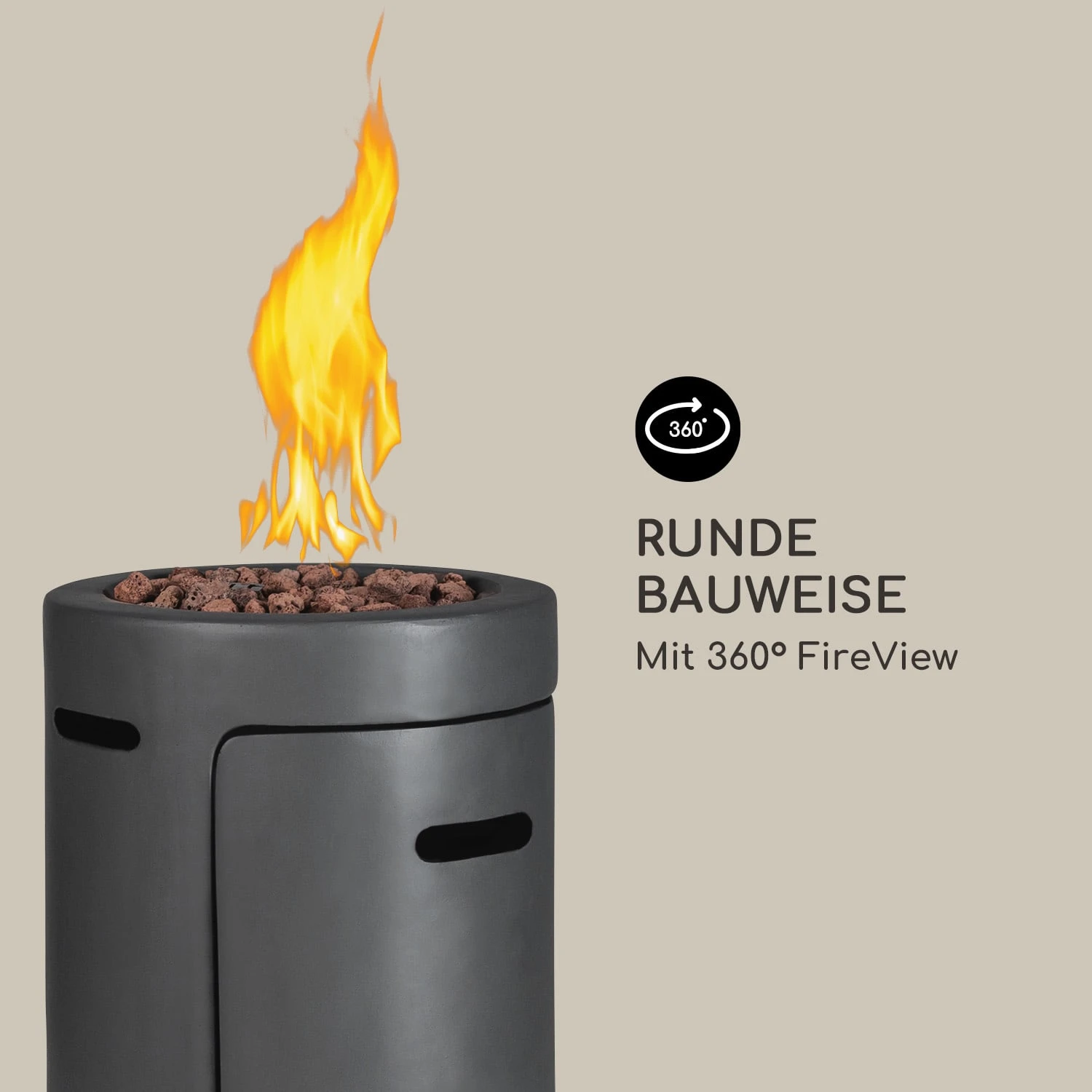 Crete Gas-Feuerstelle 13 KW Flüssiggas Edelstahl 7 Crete Gas-Feuerstelle 13 KW Flüssiggas Edelstahl – Bild 5