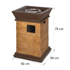 Prati Gas-Feuerstelle 13 KW Elektrisches Zündsystem Lavasteine Inkl. Regenschutz -Wundervoller Gartenladen 10035934 yy 0008 dimensions