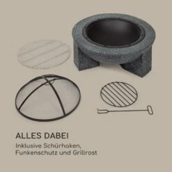 Troja Feuerschale Grill Ø 75 Cm Funkenfang Stahl Kunststein Feuerfest 16 Troja Feuerschale Grill Ø 75 Cm Funkenfang Stahl Kunststein Feuerfest -Wundervoller Gartenladen 10035976 de 0007 logo