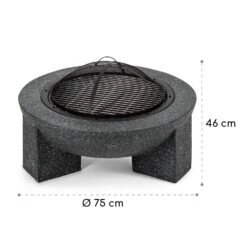 Troja Feuerschale Grill Ø 75 Cm Funkenfang Stahl Kunststein Feuerfest 17 Troja Feuerschale Grill Ø 75 Cm Funkenfang Stahl Kunststein Feuerfest -Wundervoller Gartenladen 10035976 yy 0008 logo