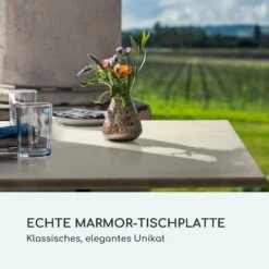 Patras Onyx Bistro-Tisch Mit Jugendstil Marmor 60 X 60 Cm Höhe: 72 Cm Dreibein -Wundervoller Gartenladen 10035979 de 0003 logo