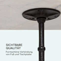 Patras Onyx Bistro-Tisch Mit Jugendstil Marmor 60 X 60 Cm Höhe: 72 Cm Dreibein -Wundervoller Gartenladen 10035979 de 0006 logo