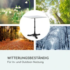 Patras Onyx Bistro-Tisch Mit Jugendstil Marmor 60 X 60 Cm Höhe: 72 Cm Dreibein -Wundervoller Gartenladen 10035979 de 0007 logo