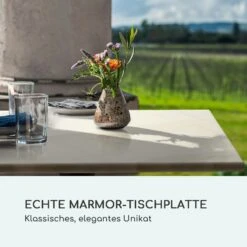 Patras Onyx Bistro-Tisch Mit Jugendstil Marmor 60 X 60 Cm Höhe: 72 Cm Rund -Wundervoller Gartenladen 10035980 de 0003 logo