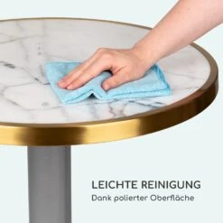 Patras Jewel Marmor-Tisch Jugendstil Ø: 57,5 Cm H: 75 Cm Gusseiserner Standfuß -Wundervoller Gartenladen 10035983 de 0004 logo