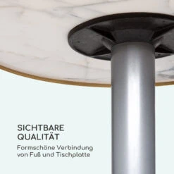 Patras Jewel Marmor-Tisch Jugendstil Ø: 57,5 Cm H: 75 Cm Gusseiserner Standfuß -Wundervoller Gartenladen 10035983 de 0006 logo