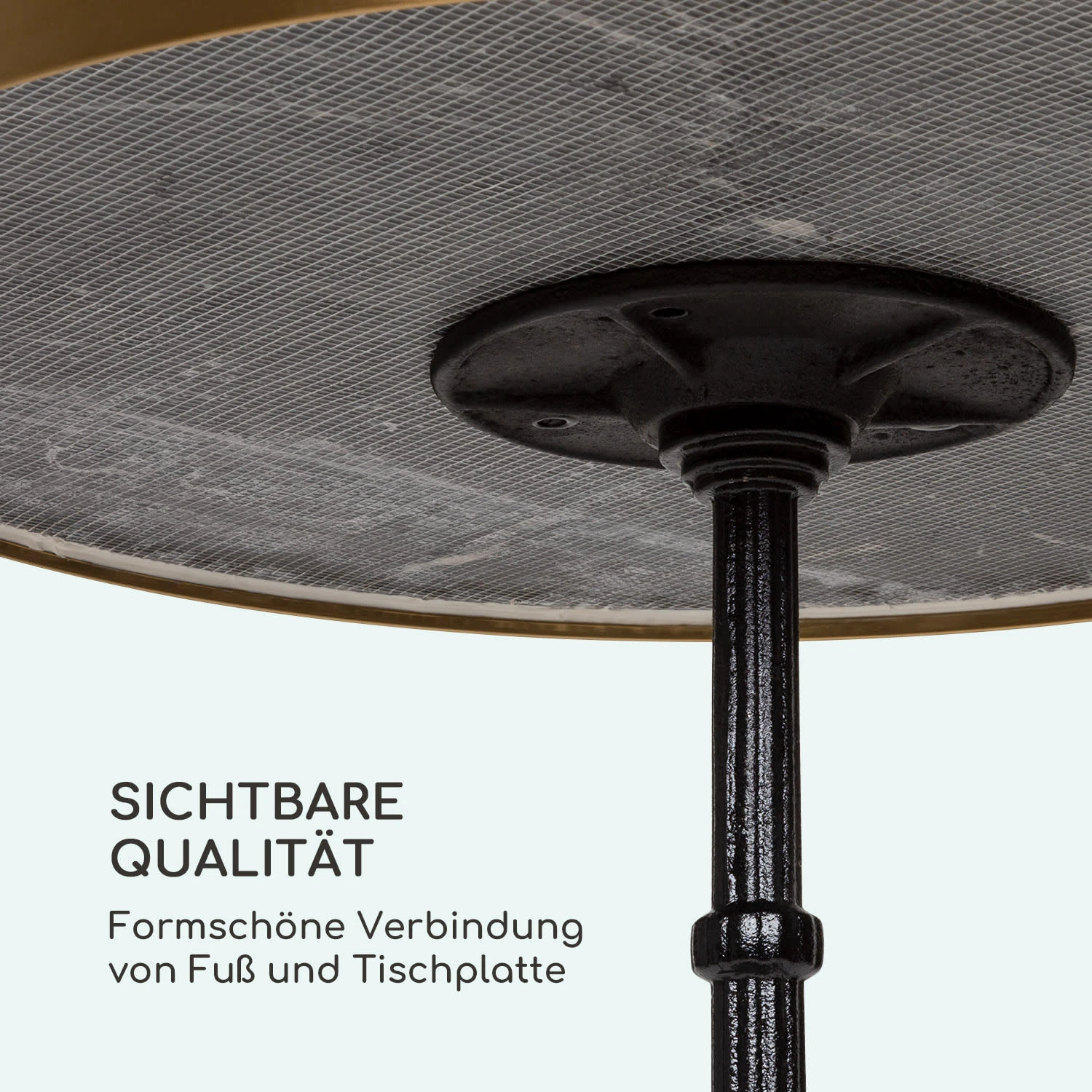 Patras Lux Bistro-Tisch Mit Dreifuß Marmortisch Ø: 57,5 Cm Höhe: 72 Cm 8 Patras Lux Bistro-Tisch Mit Dreifuß Marmortisch Ø: 57,5 Cm Höhe: 72 Cm – Bild 6