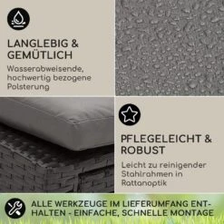 Kos Lounger Liegestuhl Mit Fußteil Stahlrahmen 6-Positionen -Wundervoller Gartenladen 10035990 de 0003 usp