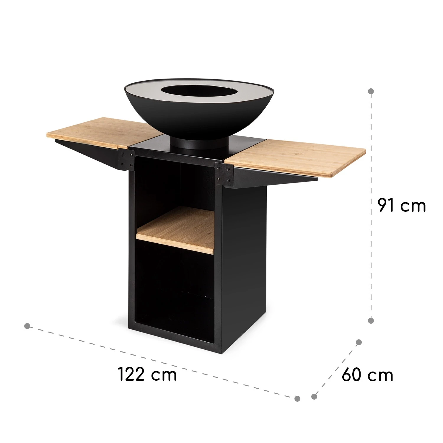 Savage 2.0 Tall Feuerschale Mit Grill Bambus-Seitentische Inkl. Wetterschutz 11 Savage 2.0 Tall Feuerschale Mit Grill Bambus-Seitentische Inkl. Wetterschutz – Bild 9