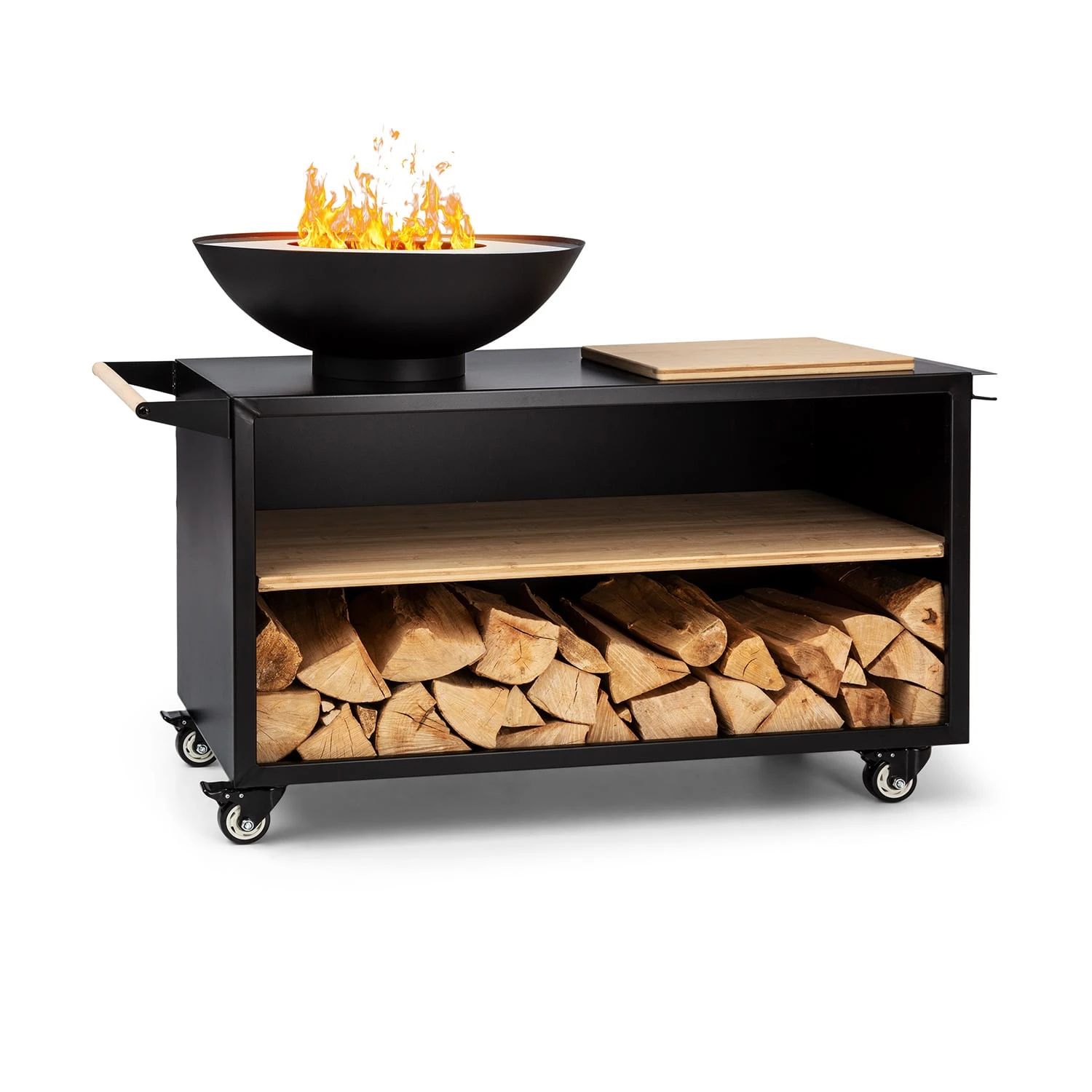 Savage 2.0 Wide Feuerschale Grill Bambus-Schneidebrett Wetterschutz 3 Savage 2.0 Wide Feuerschale Grill Bambus-Schneidebrett Wetterschutz