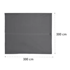 Pantheon Cortina Pergola Ersatzdach 200 G/m² Polyester-Tuch 3x3 M Inkl. Seilzug -Wundervoller Gartenladen 10036113 yy 0009 dimensions