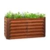 Rust Grow Hochbeet Gartenbeet Verzinktes Stahlblech Rost-Finish