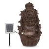 Löwenstein Wandbrunnen 2W Solar-Pumpe Polyresin 4 Weiße LED 5m Kabel -Wundervoller Gartenladen 10036333 yy 0001 titel